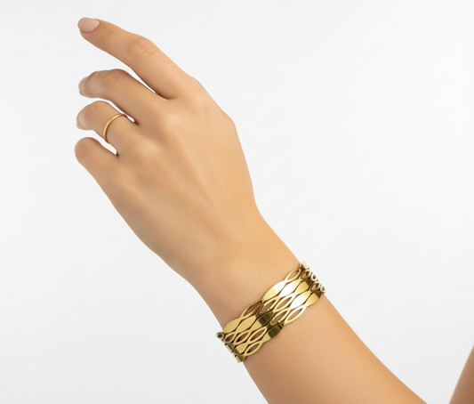 Charming Sparkling Elegant Crystal Accent Bracelet