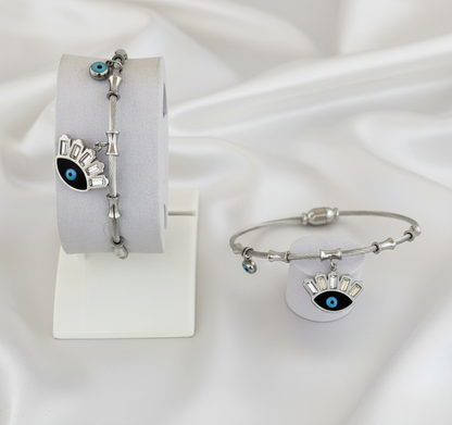 Radiant Shimmering Star Charm Bracelet with Elegant Adjustable