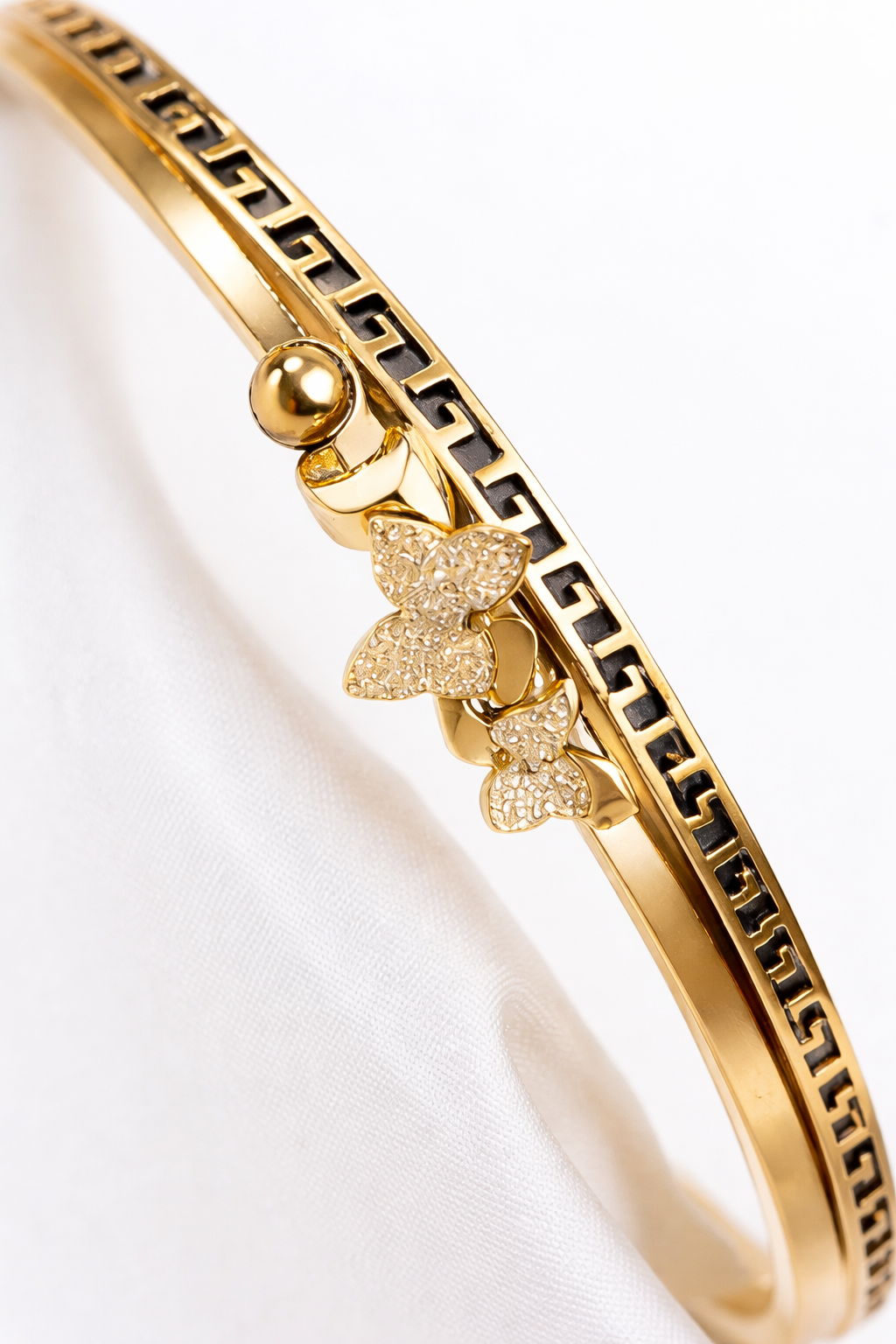 Elegant Korean Style Gold Butterfly Charm Bracelet