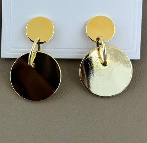 Golden Aura Minimal Drop Earrings