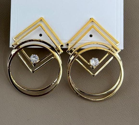 Geometric Elegance Hoop Earrings